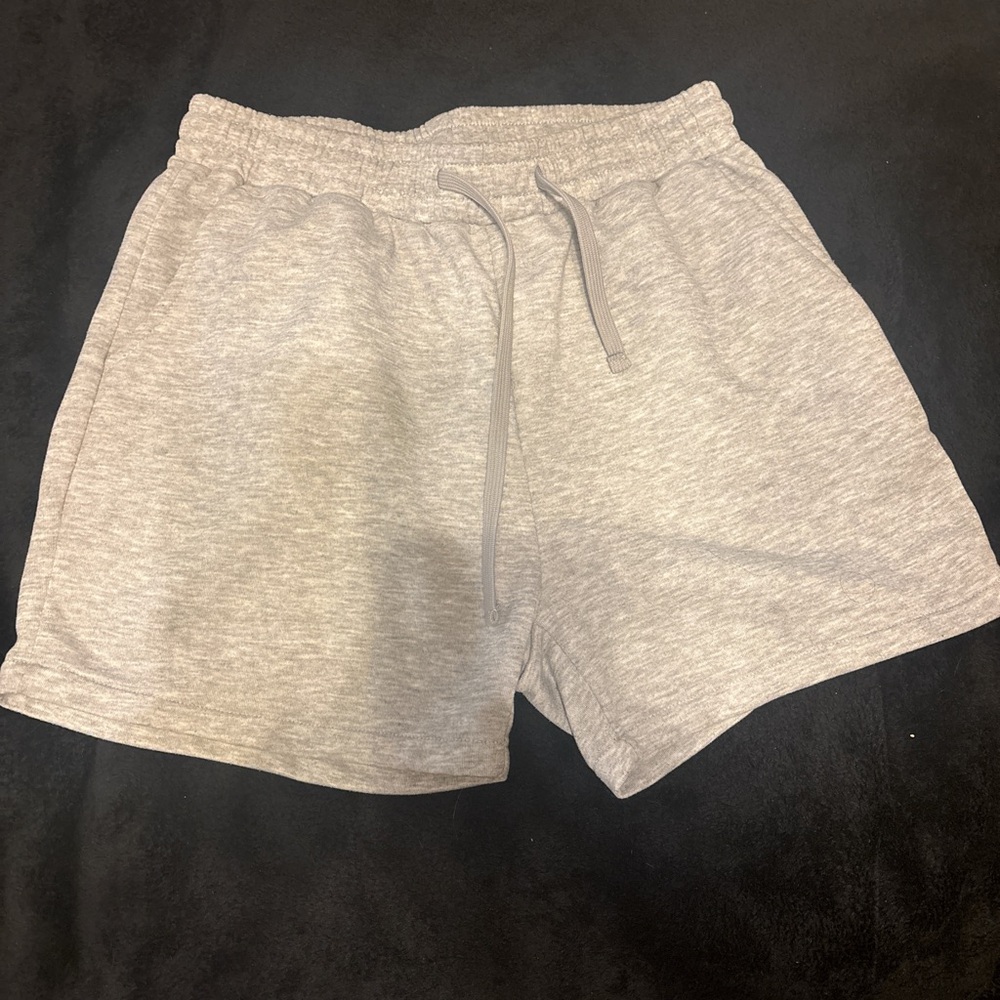 Stylish High Waist Gray Women's Shorts